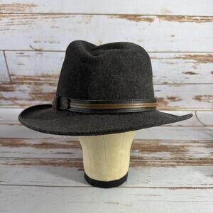 Bailey of Hollywood Lanolux Wool Hat – Brown XXL – Vintage